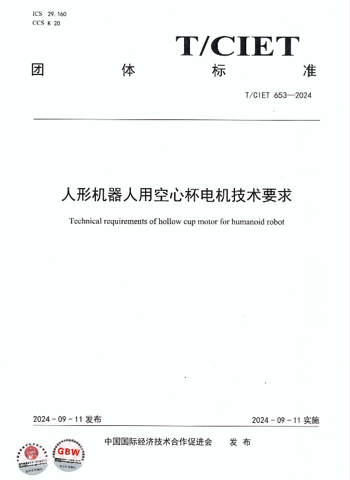 Hollow Cup Motor Technology for Humanoid Robots